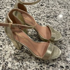 Madden Girl gold heels
